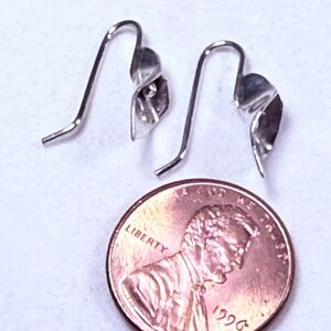 Silver Lily French Wire Earrings